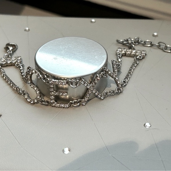 ✨ Silver Crystal “SEXY” Statement Bracelet – Sparkly, Sassy & Ready to Shine! ✨ - Picture 3 of 16